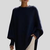 Lucija – Oversize Poncho-Sweater – Den Perfekte Kombination Af Trend Og Komfort