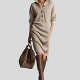 Carmen – Varm Strikket Kjole, Elegant og Komfortabel