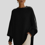 Lucija – Oversize Poncho-Sweater – Den Perfekte Kombination Af Trend Og Komfort