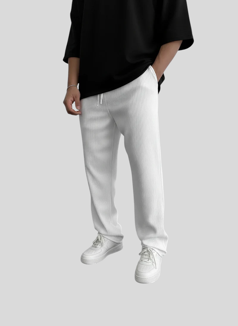 Jake – Afslappede Bukser Med Ribstruktur