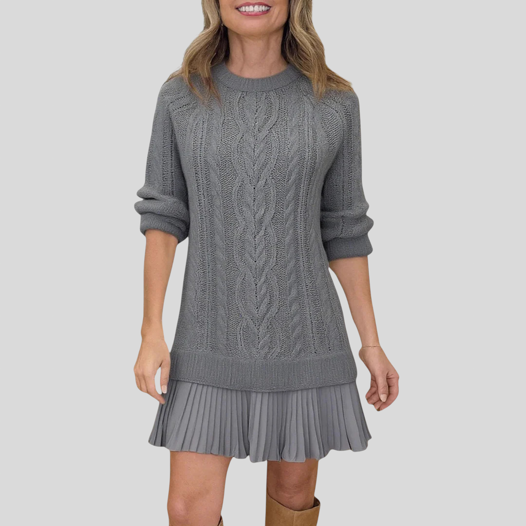 Gaëlle – Strikket Kjole-Pullover