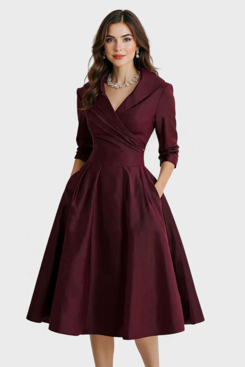 Lina | Satin Midi Kjole