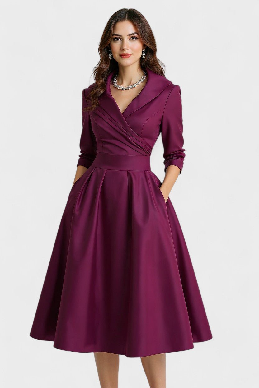 Lina | Satin Midi Kjole