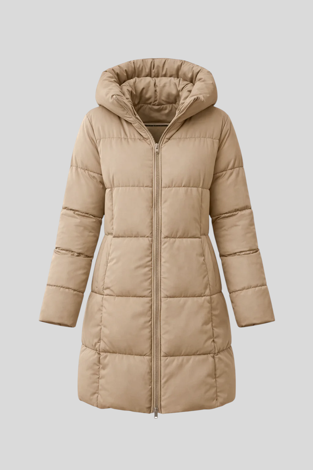 Valentina – Lang Dunjakke Med Hætte