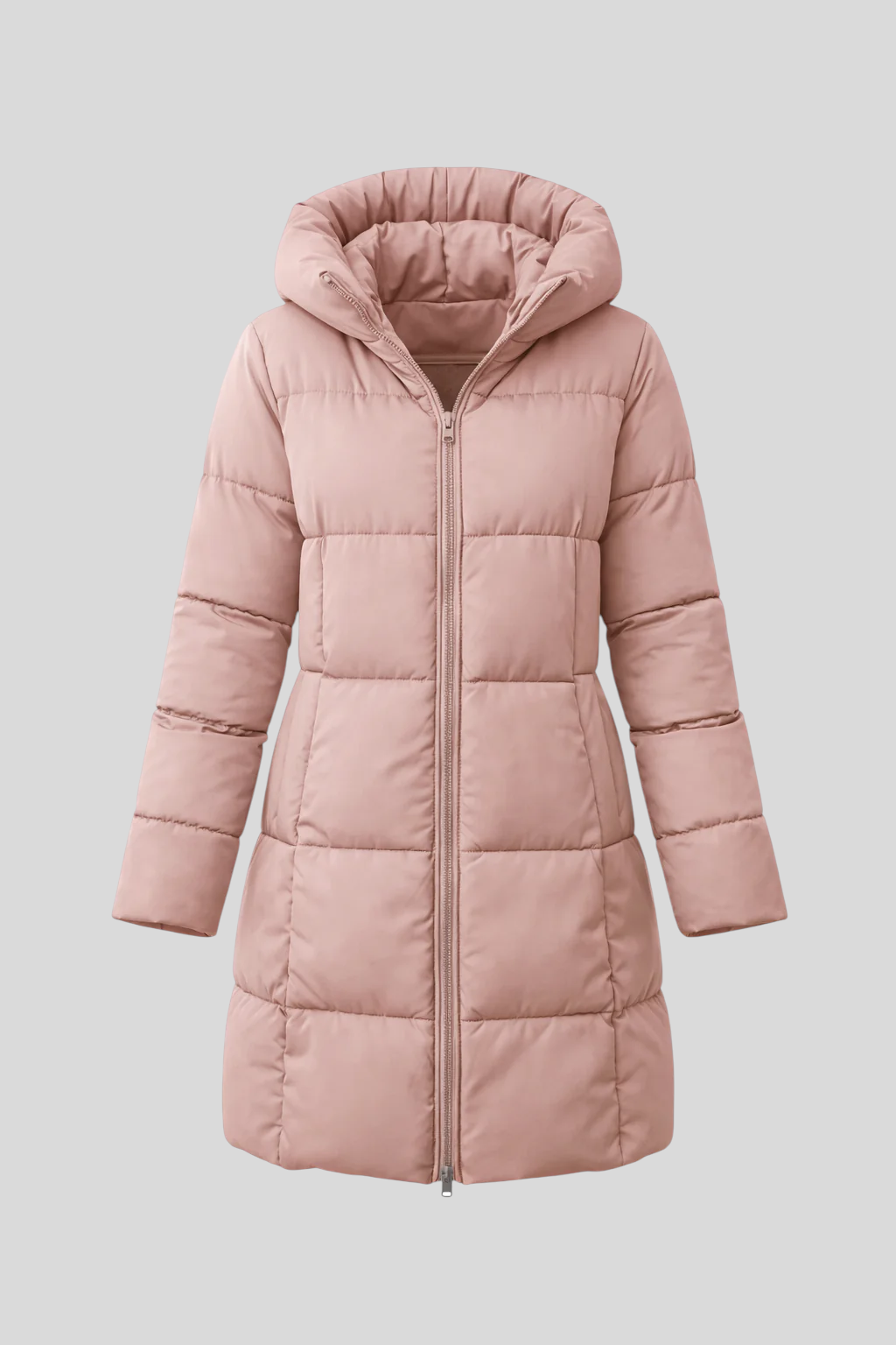 Valentina – Lang Dunjakke Med Hætte