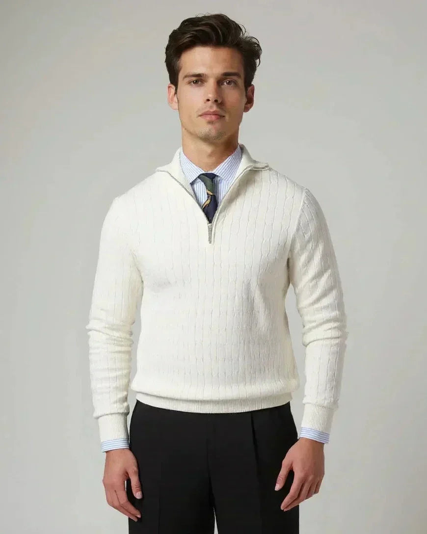 Tobias™ | Zip Trøje med Mønster